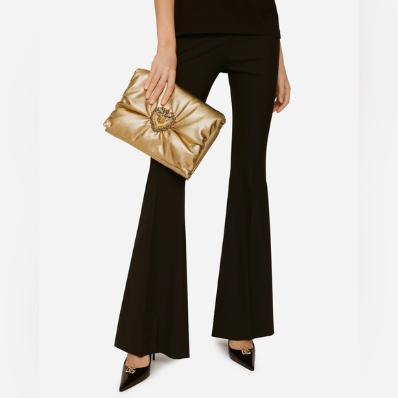 Dolce and Gabbana Medium foiled calfskin Devotion Soft Cluch Bag - Picture 3 of 16